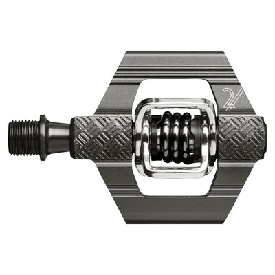 Crankbrothers Candy 2 Clipless Pedals - Gray, full view.