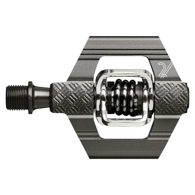Crankbrothers Candy 2 Clipless Pedals - Gray, full view.