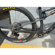 2025 Santa Cruz Blur CC X0 AXS TR RSV, Demo Bike, Drive Side Rear View