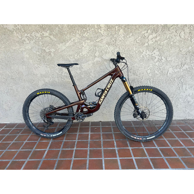 2025 Santa Cruz Bronson 5 CC MX X0 AXS, Large Demo Bike, Drive Side Full View
