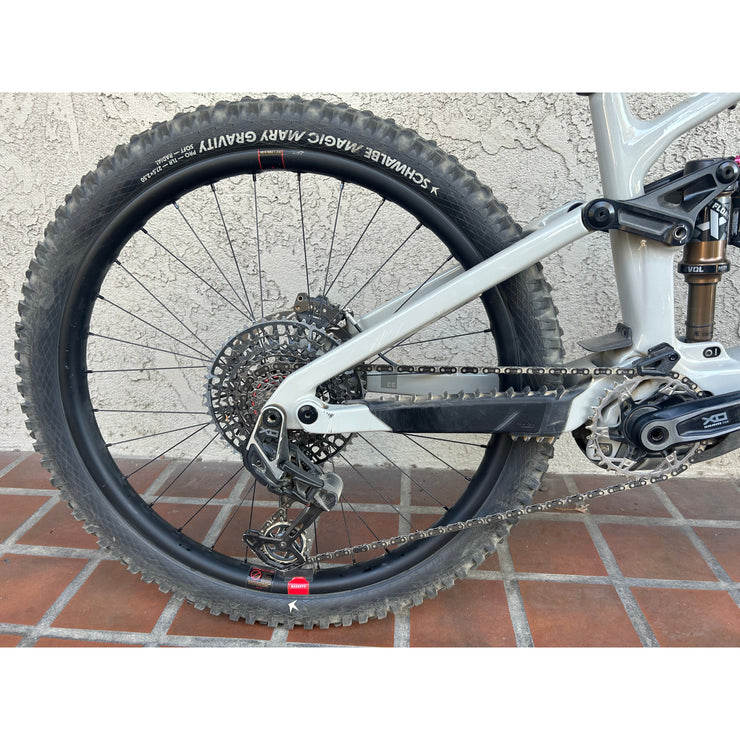 2025 Santa Cruz Vala 1 CC MX  X0 AXS RSV, Medium Demo Bike, Drive Side Rear View