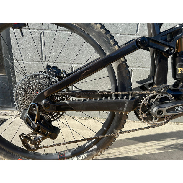 2026 Santa Cruz Bullit 4 CC MX X0 AXS RSV, Small Demo Bike, Drive Side Rear View