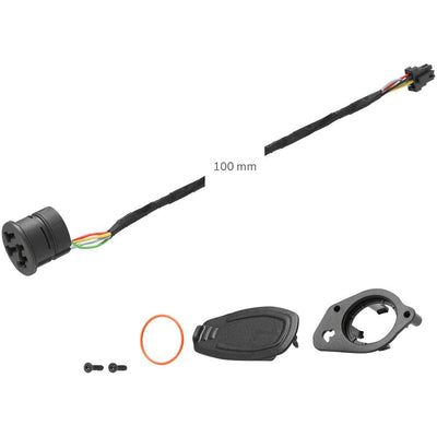 Bosch PowerTube Charging Socket - 100mm Cable eBike System 2, full view.