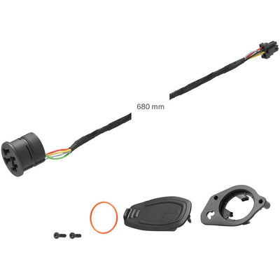 Bosch PowerTube Charging Socket - 680mm Cable eBike System 2, full view.