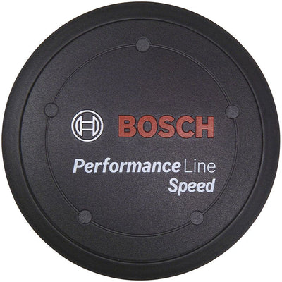 Bosch Performance Speed Logo Cover Kit - Black Includes Spacer Ring BDU2XX, full view.