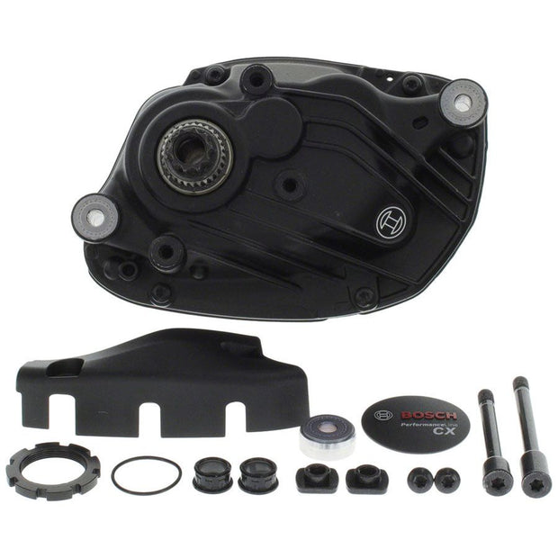 Bosch Performance Line CX Drive Unit Kit - Wide, deconstructed view.