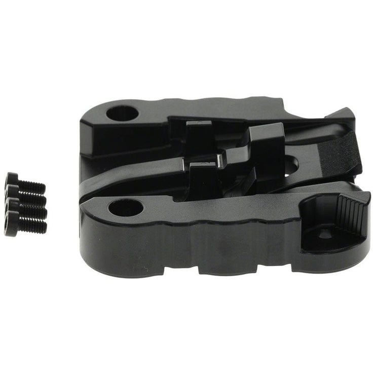 Bosch PowerTube 800 Screw on Plate Kit - Vertical Pivot Lock Side, side view.