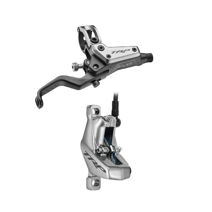TRP Evo Pro HD-M9040 Brakes, silver, full view.