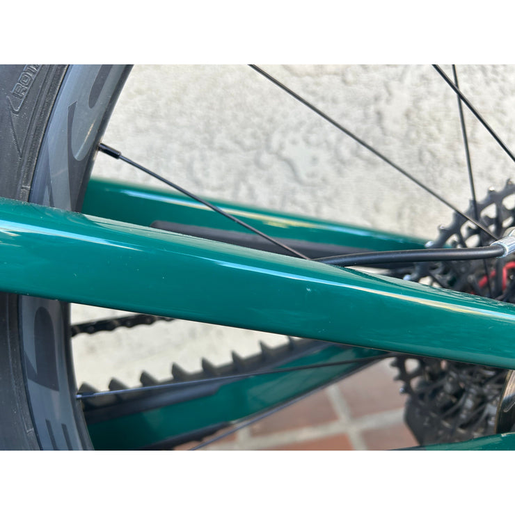 2025 Santa Cruz Hightower 4 CC 29 X0 AXS, Medium Demo Bike, Non Drive Side Seat Stay Blem