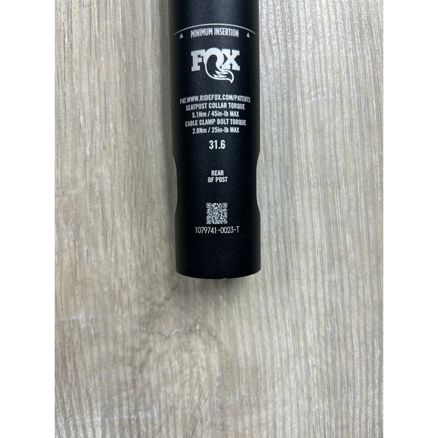 Fox Transfer SL Performance Elite, Take Off Part, Serial Number