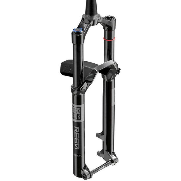 RockShox Reba Gold Isolator RL Suspension Fork - 29" 120 mm 15 x 110 mm 44 mm Offset Gloss Black 3P Remote B1, view with fender