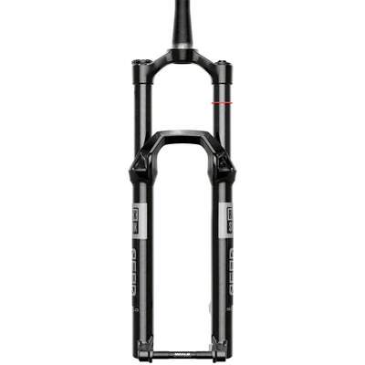 RockShox Reba Gold Isolator RL Suspension Fork - 29" 120 mm 15 x 110 mm 44 mm Offset Gloss Black 3P Remote B1, front view.
