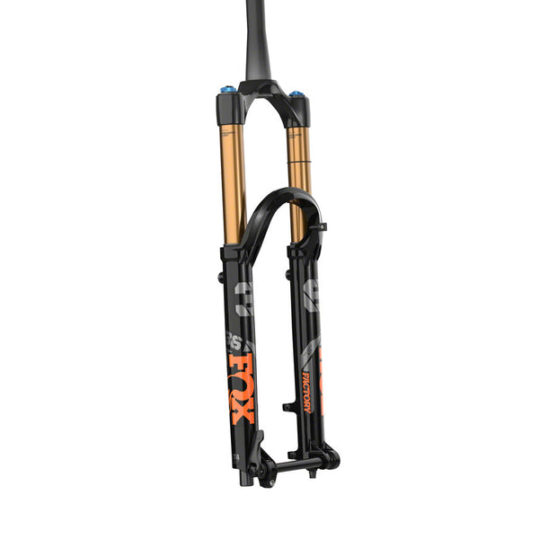 Fox 36 Factory Fork - 27.5”, 160mm, 44mm Rake, FIT4, 3-Position, black, full view.