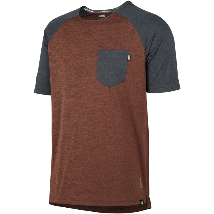 IXS Flow X Jersey, Burnt Orange/Black, Full View