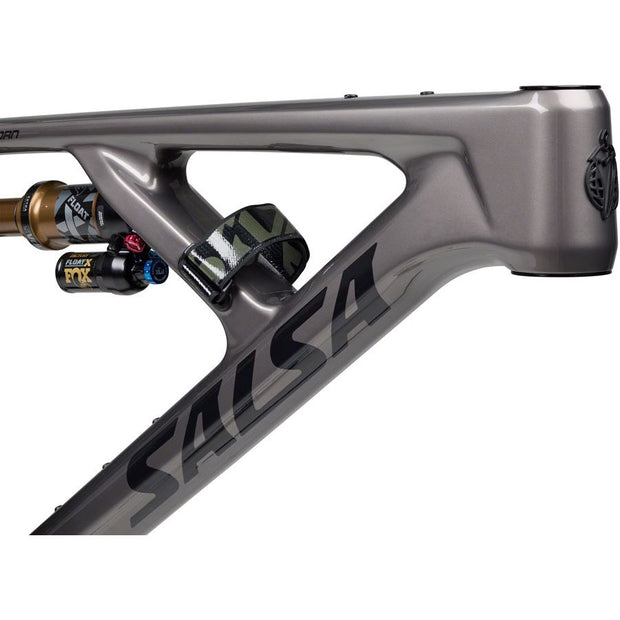 Salsa Blackthorn 145 C Frame, carbon/ black, head tube view.