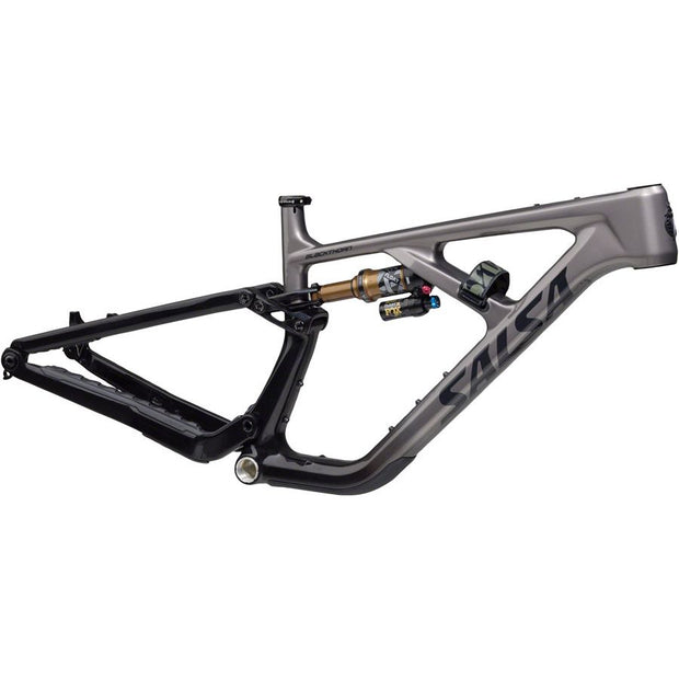 Salsa Blackthorn 145 C Frame, carbon/ black, full view.
