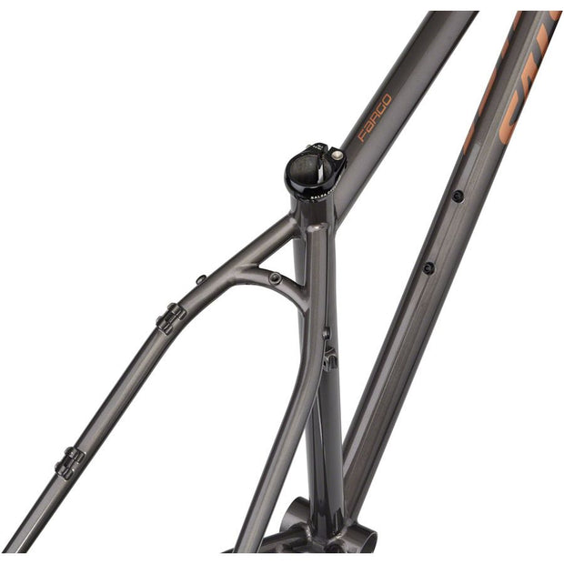 Salsa Fargo Frameset - 29”, Steel, Graphite, seat clamp view.