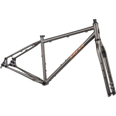 Salsa Fargo Frameset - 29”, Steel, Graphite, full view.