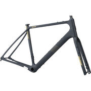 Salsa Warroad Carbon Frameset, Black, full view.