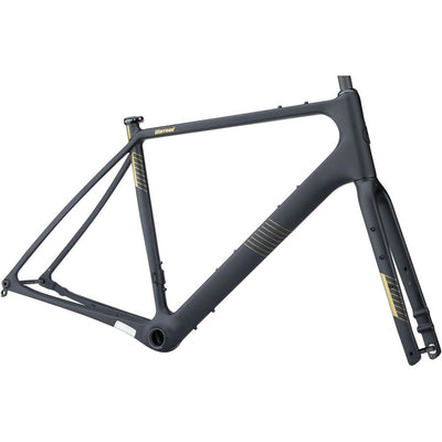 Salsa Warroad Carbon Frameset, Black, full view.