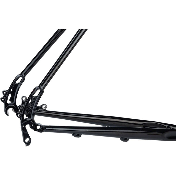 Salsa Vaya Frameset - 700c Steel, Black,  dropouts view.