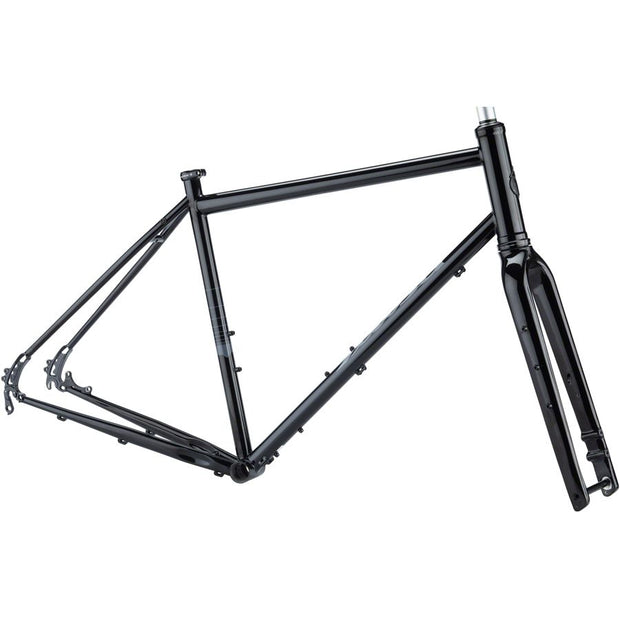 Salsa Vaya Frameset - 700c Steel, Black, full view.
