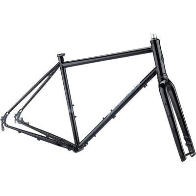 Salsa Vaya Frameset - 700c Steel, Black, full view.