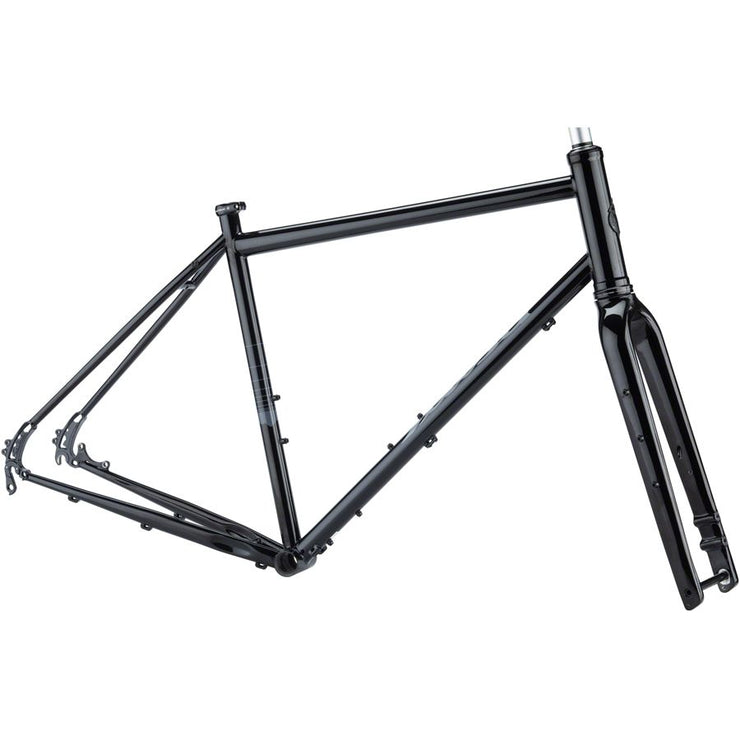 Salsa Vaya Frameset - 700c Steel, Black, full view.