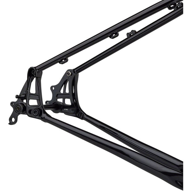 Salsa Fargo Frameset - 29”, Steel, Black, X-Small, dropouts view.