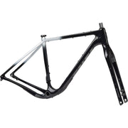 Salsa Cutthroat frameset, Black and white, full view.
