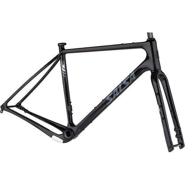Salsa Warbird C Frameset - 700c, Carbon, Black, full view.