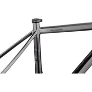 Salsa Stormchaser Frame - Aluminum Black, seat clamp view.