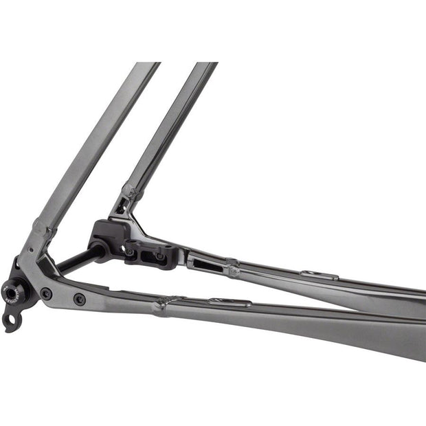 Salsa Stormchaser Frame - Aluminum Black, dropouts view.