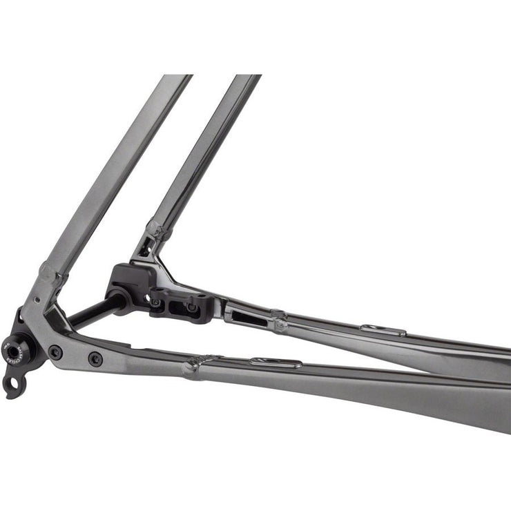 Salsa Stormchaser Frame - Aluminum Black, dropouts view.