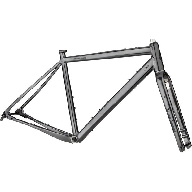 Salsa Stormchaser Frame - Aluminum Black, full view.