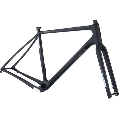 Salsa Warbird C Frameset - 700c, Carbon, Black, full view.