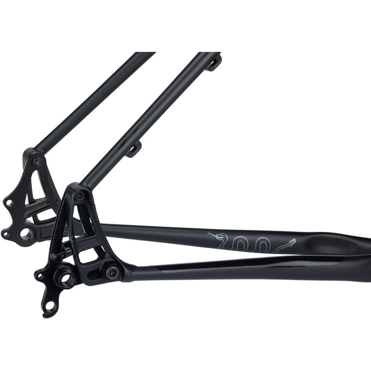 Salsa Fargo Frameset - 29”, Steel, Black, X-Small, dropouts view.