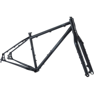 Salsa Fargo Frameset - 29”, Steel, Black, X-Small, full view.