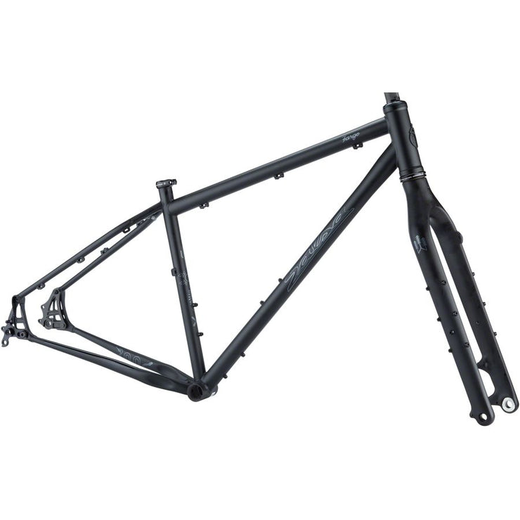 Salsa Fargo Frameset - 29”, Steel, Black, X-Small, full view.