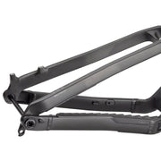 Salsa Blackthorn Carbon Frame - Carbon, Raw, rear triangle view.