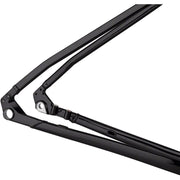 Salsa Journeyer Aluminum Drop Bar Frameset - 700c/650b, black, rear triangle view.