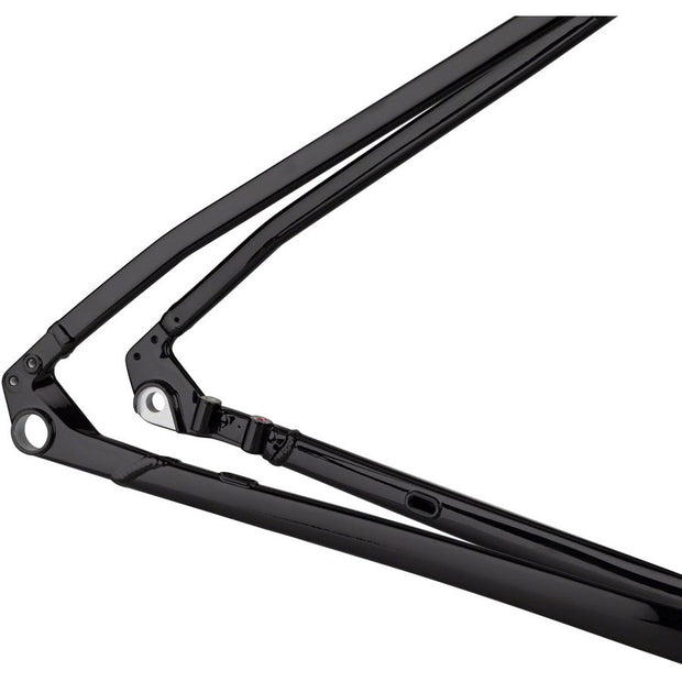 Salsa Journeyer Aluminum Drop Bar Frameset - 700c/650b, black, rear triangle view.