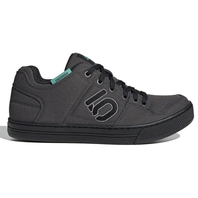 Five Ten Women's Freerider Pro Primeblue Canvas Shoe, Acid Mint / DGH Solid Grey / Grey Three, full view.