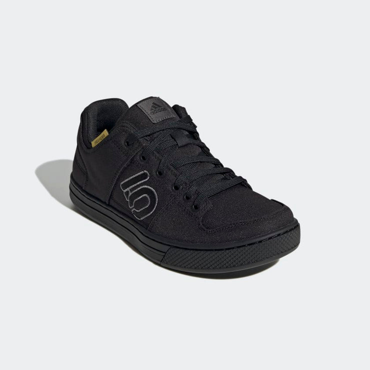 Five Ten Men's Freerider Canvas Shoe, Core Black / Dgh Solid Grey / Grey Five, full view.