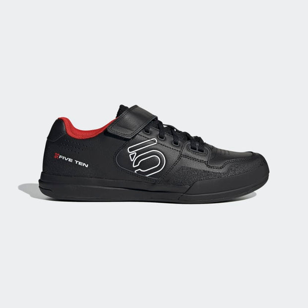 Five Ten Men's Hellcat Shoe, Core Black / Core Black / Cloud White, side view.