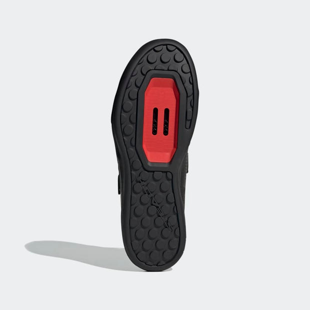 Five Ten Men's Hellcat Shoe, Core Black / Core Black / Cloud White, bottom view.