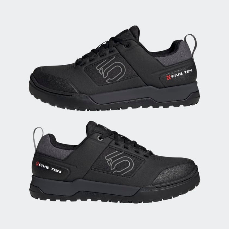 Five Ten Impact Pro Mountain Bike Shoe, black/grey, pair, profile view.