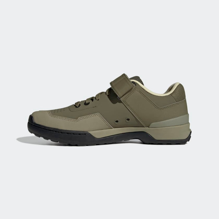 Five Ten Men's Kestrel Lace Mountain Bike Shoe, olive green, side view.