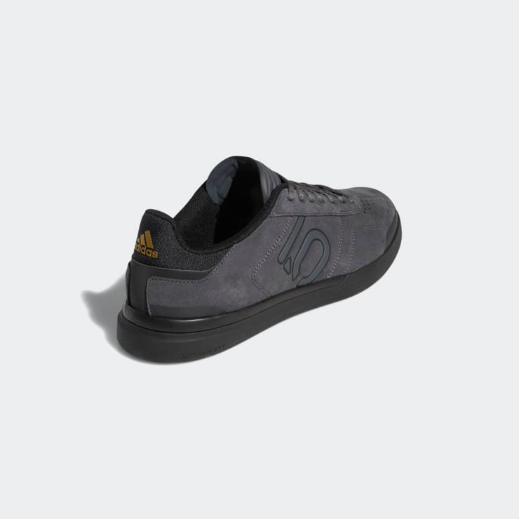 Five Ten Sleuth DLX Mountain Bike Shoes, grey, back view.