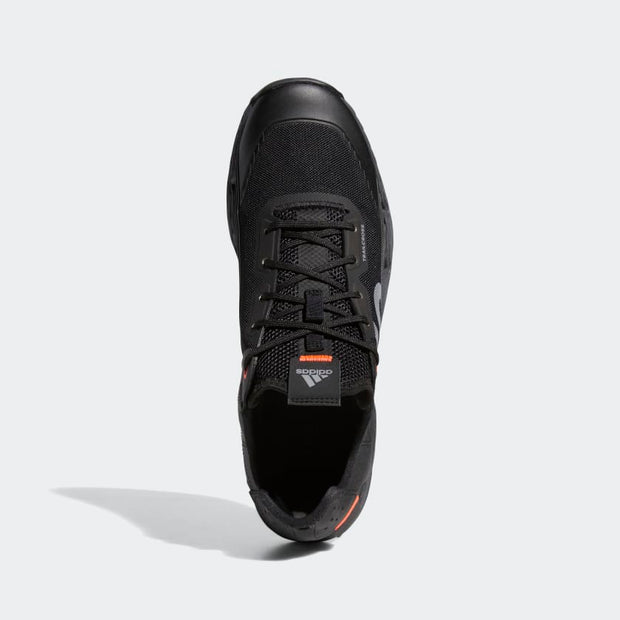 Five Ten Men's Trailcross LT Shoes, Core Black/ Grey Two/ Solar Red, top view.